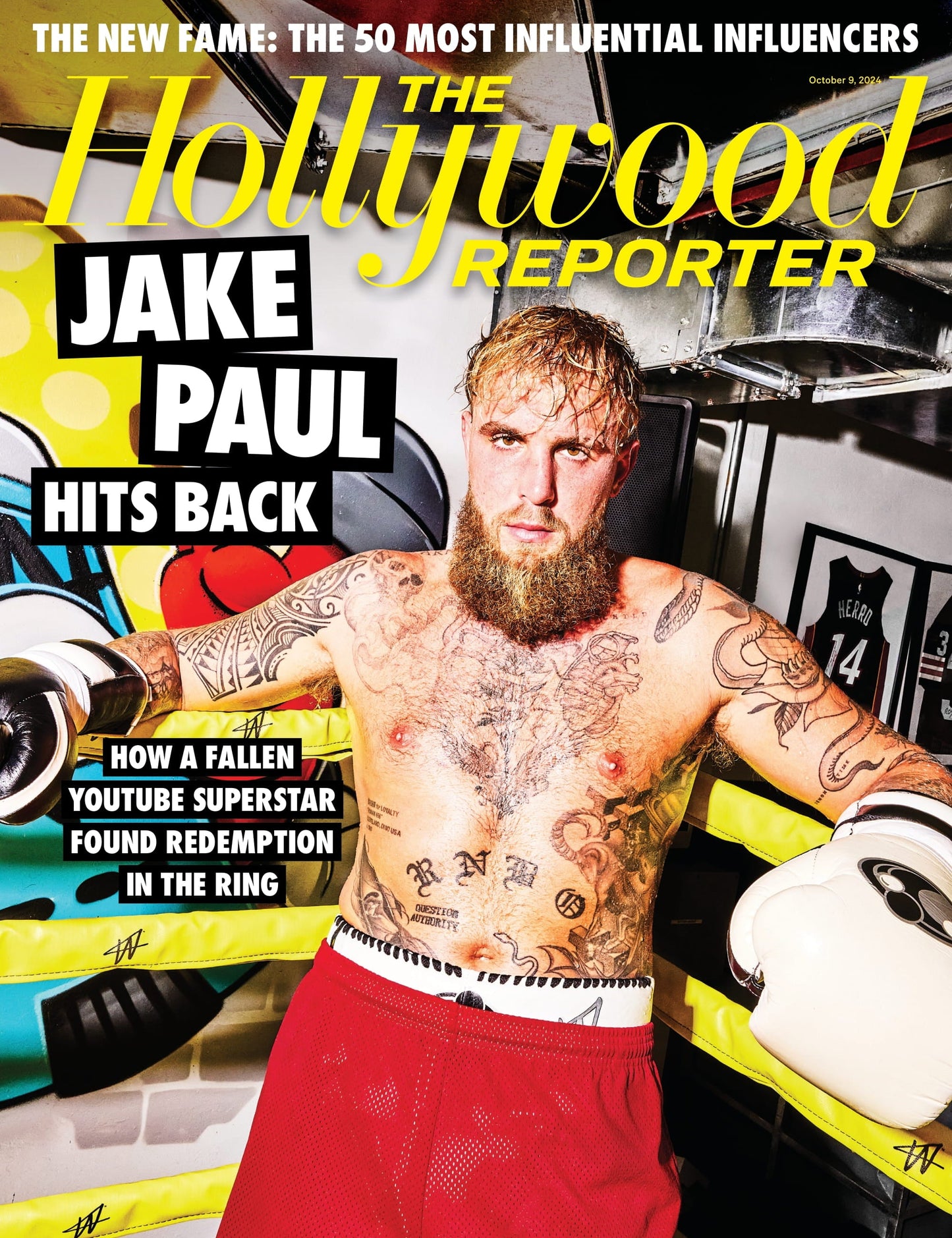 The Hollywood Reporter - 24.10.09 Edition: Jake Paul Hits Back, How A Fallen YouTube Superstar Found Redemption In The Ring & $40 Million Mike Tyson Fight, 50 Most Influential Influencers & More!