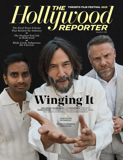 The Hollywood Reporter - 25.09.03 Edition: Toronto Film Festival 2025, Aziz Ansari, Keanu Reeves & Seth Rogen Team Up, Steven Soderbergh Goes Rogue, Risk-Taking Filmmaking,  Film Ponzi Schemes & More!