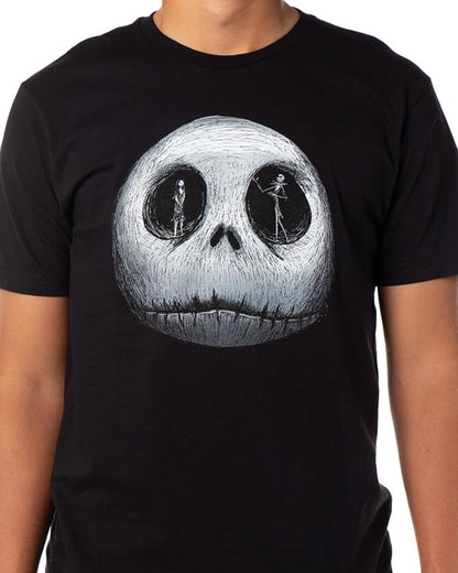 The Nightmare Before Christmas Shirt Men's Jack Sally in Skeleton Eyes T Shirt