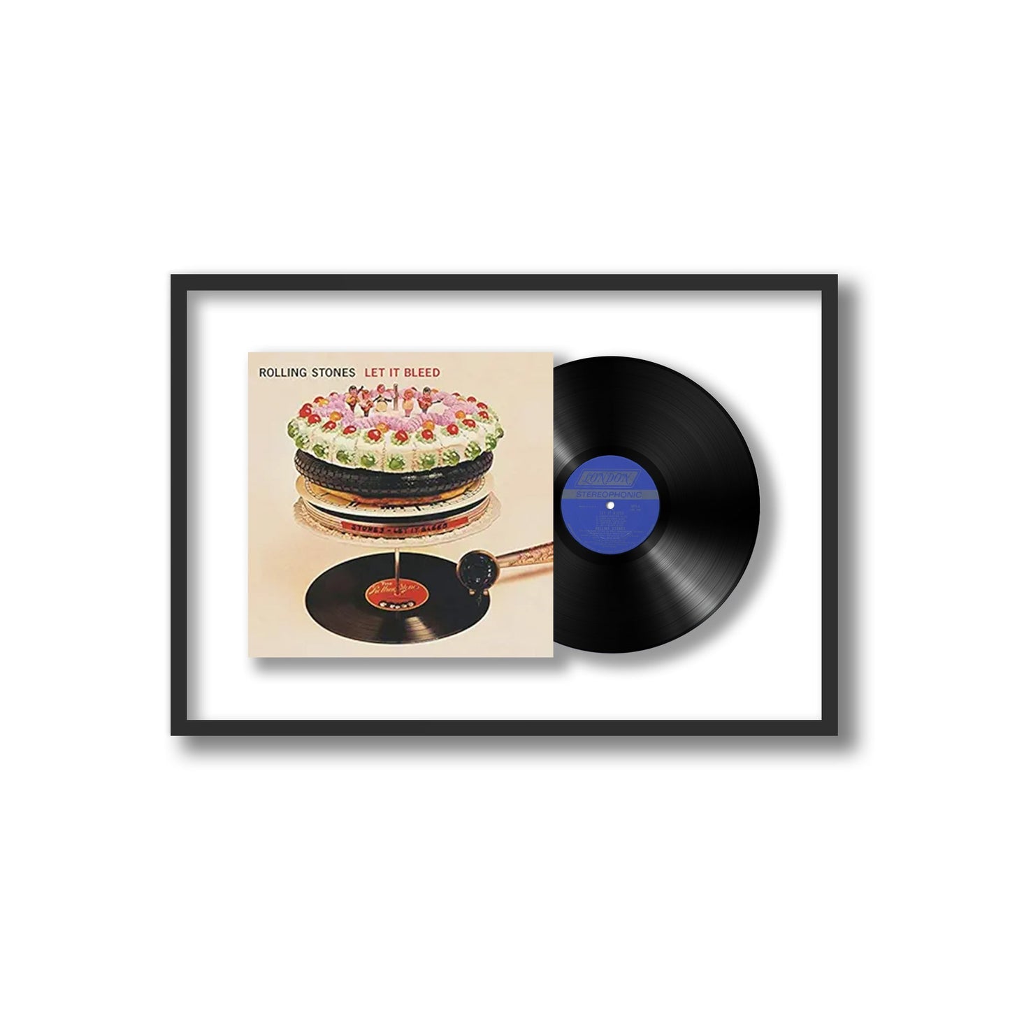 The Rolling Stones Let It Bleed Framed Vinyl Record