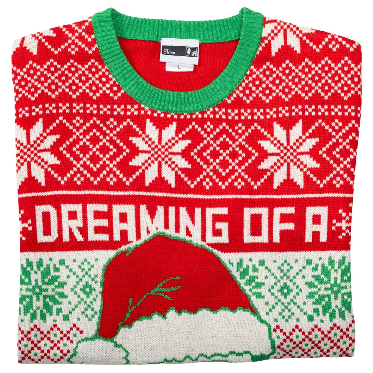 The Office Men's Ugly Christmas Sweater Dreaming of A Dwight Christmas