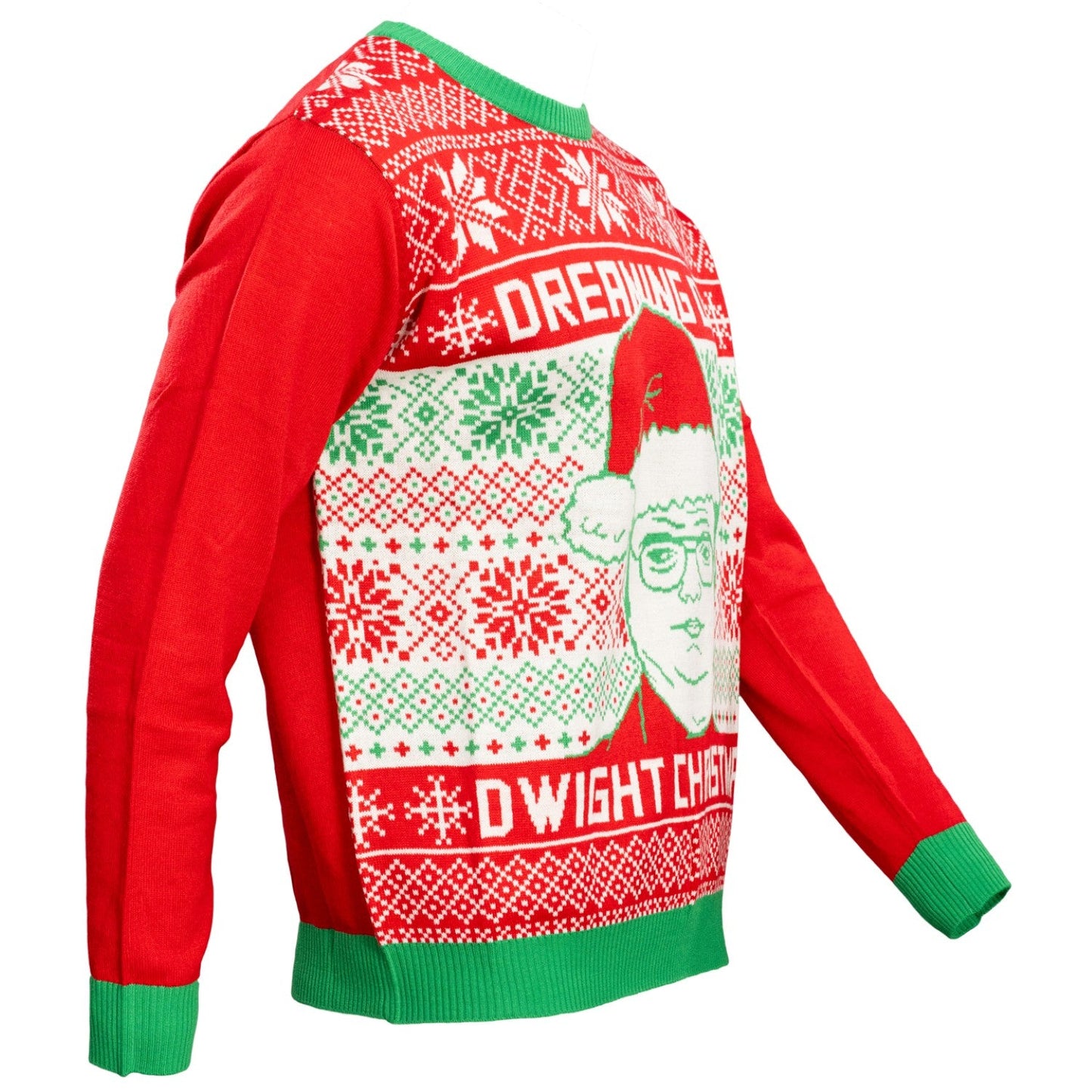 The Office Men's Ugly Christmas Sweater Dreaming of A Dwight Christmas