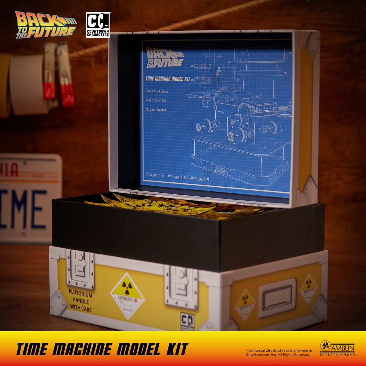 Back to the Future: Time Machine Countdown Character Model Kit
