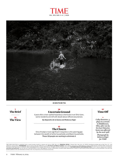 TIME Magazine - 02.12.24 Edition: Issa Rae & 17 Leaders Closing Racial Wealth Gap, Trump Wins New Hemisphere Over Nikki Haley, India's Controversial Temple, Ohio Train Derailment & Social Media Detox