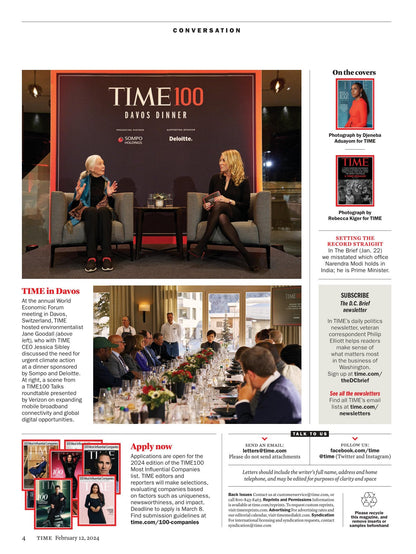 TIME Magazine - 02.12.24 Edition: Issa Rae & 17 Leaders Closing Racial Wealth Gap, Trump Wins New Hemisphere Over Nikki Haley, India's Controversial Temple, Ohio Train Derailment & Social Media Detox