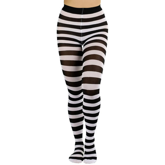 Wild Stripes Wide Striped Tights for Women