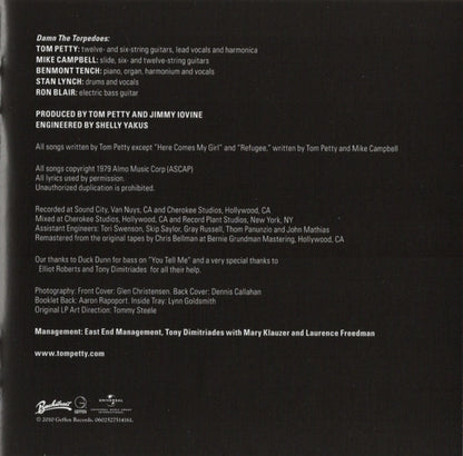 Tom Petty & The Heartbreakers – Damn The Torpedoes Music CD