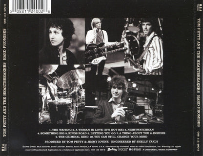 Tom Petty & The Heartbreakers – Hard Promises Music CD