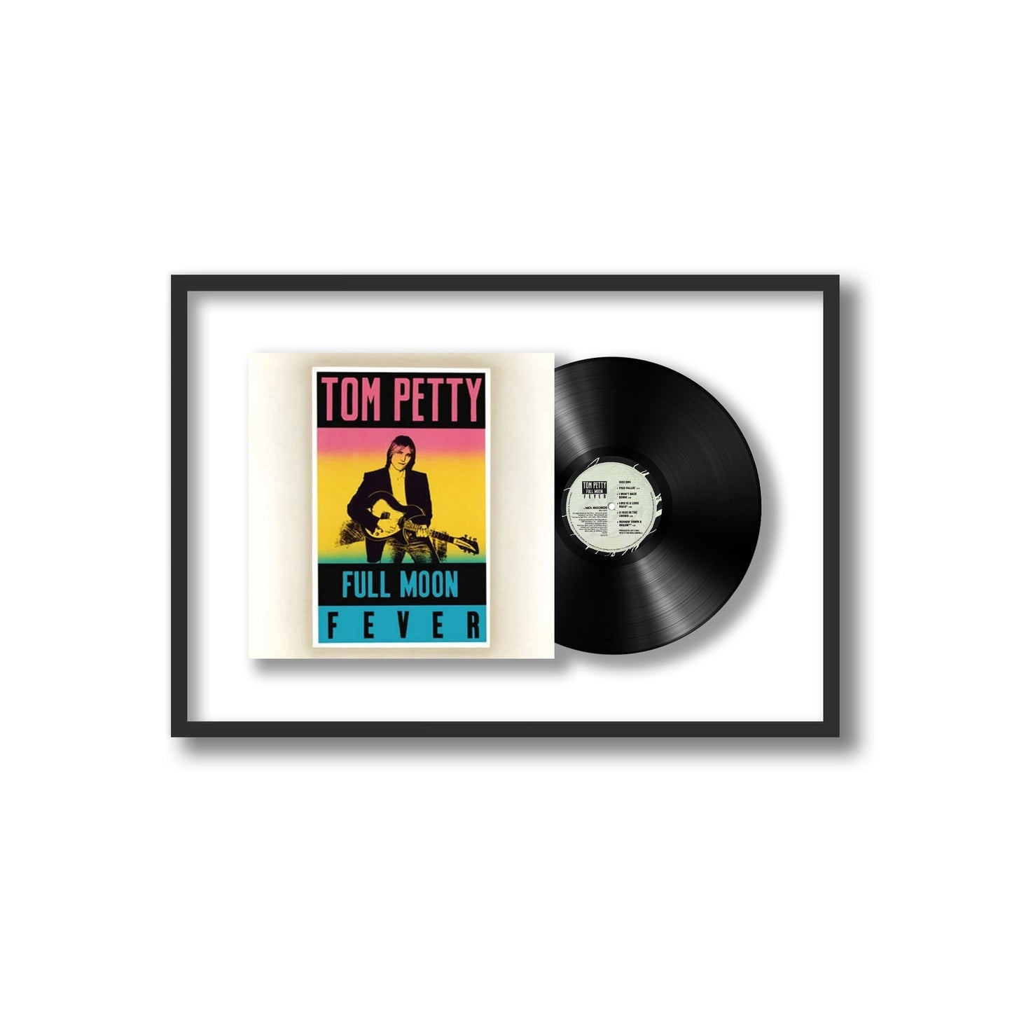 Tom Petty Full Moon Fever Framed Vinyl Record