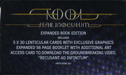 Tool – Fear Inoculum Music CD