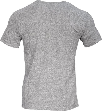 Top Gun Logo with Jet and Stars Mens T Shirt Grey Officially Licensed