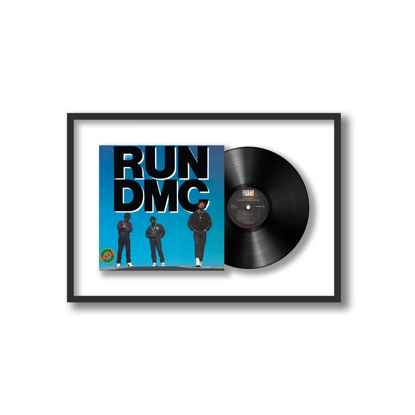 Run DMC Tougher Than Leather Framed Vinyl Record
