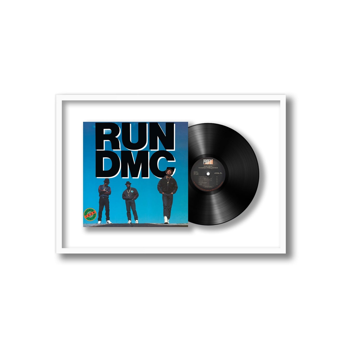 Run DMC Tougher Than Leather Framed Vinyl Record