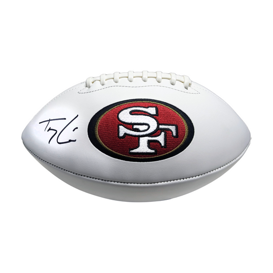 Trey Lance Autographed Hand Signed San Francisco 49ers Logo Football - BAS Beckett Authentication
