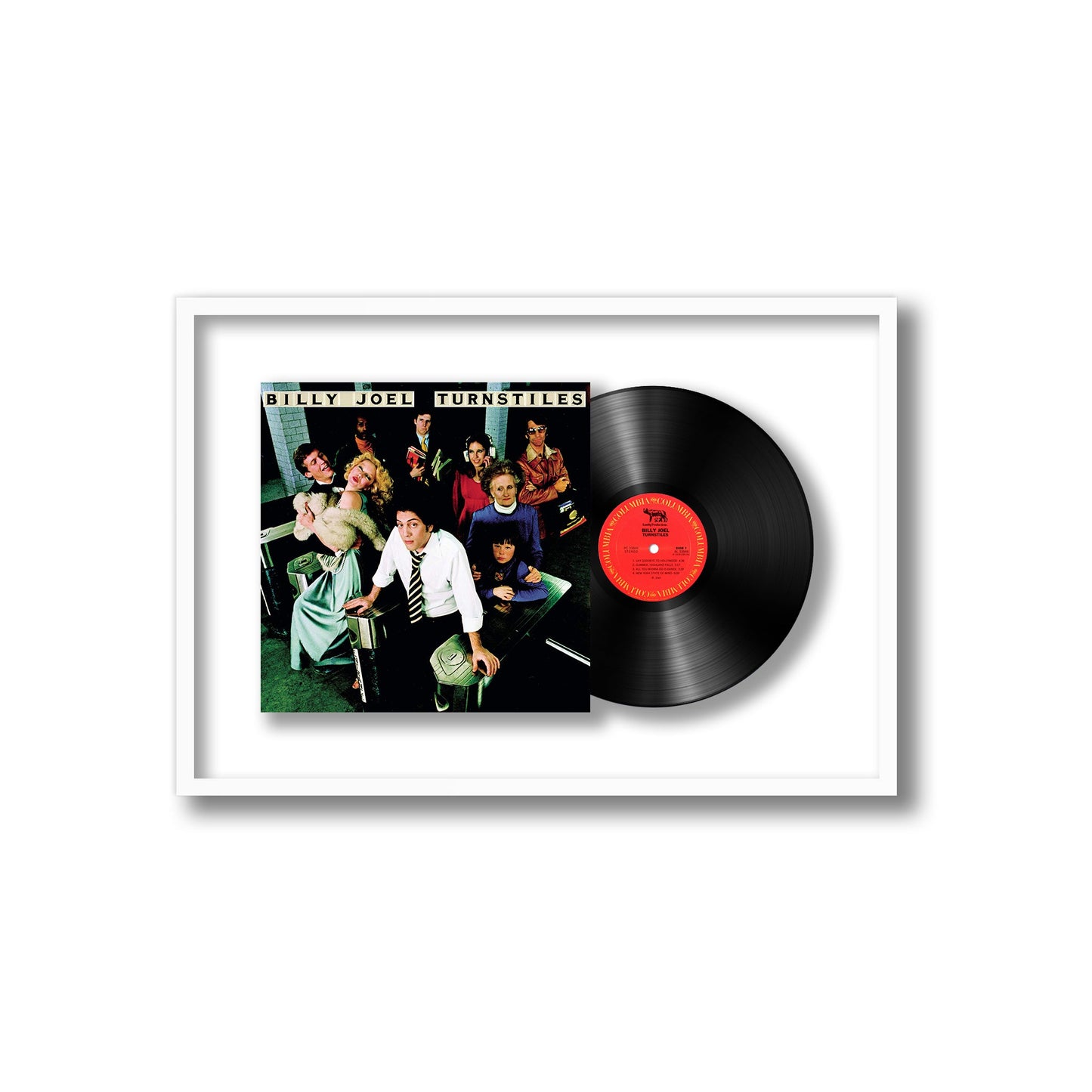 Billy Joel Turnstiles Framed Vinyl Record