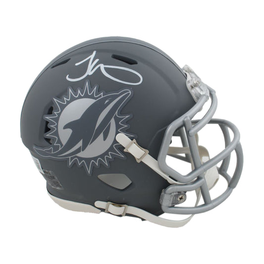 Tyreek Hill Autographed Miami Dolphins Riddell Slate Mini Helmet