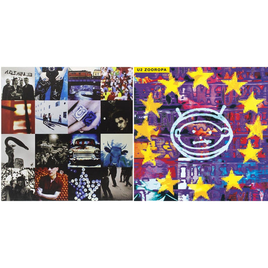 U2 - Zooropa (Transparent Yellow/2LP) & Achtung Baby (180G/2 LP)