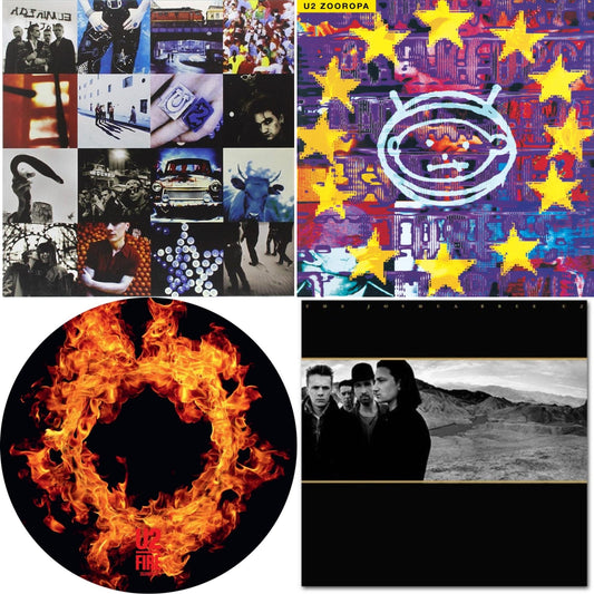 U2 - Fire (40Th Anniversary Edition/Picture Disc) & Zooropa (Transparent Yellow/2LP) & Joshua Tree & Achtung Baby (180G/2 LP)