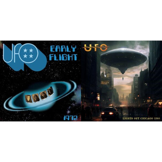 Ufo - Lights Out Chicago 1980 (Gold Vinyl/2LP) & Early Flight 1972 (Blue Marble LP Vinyl)