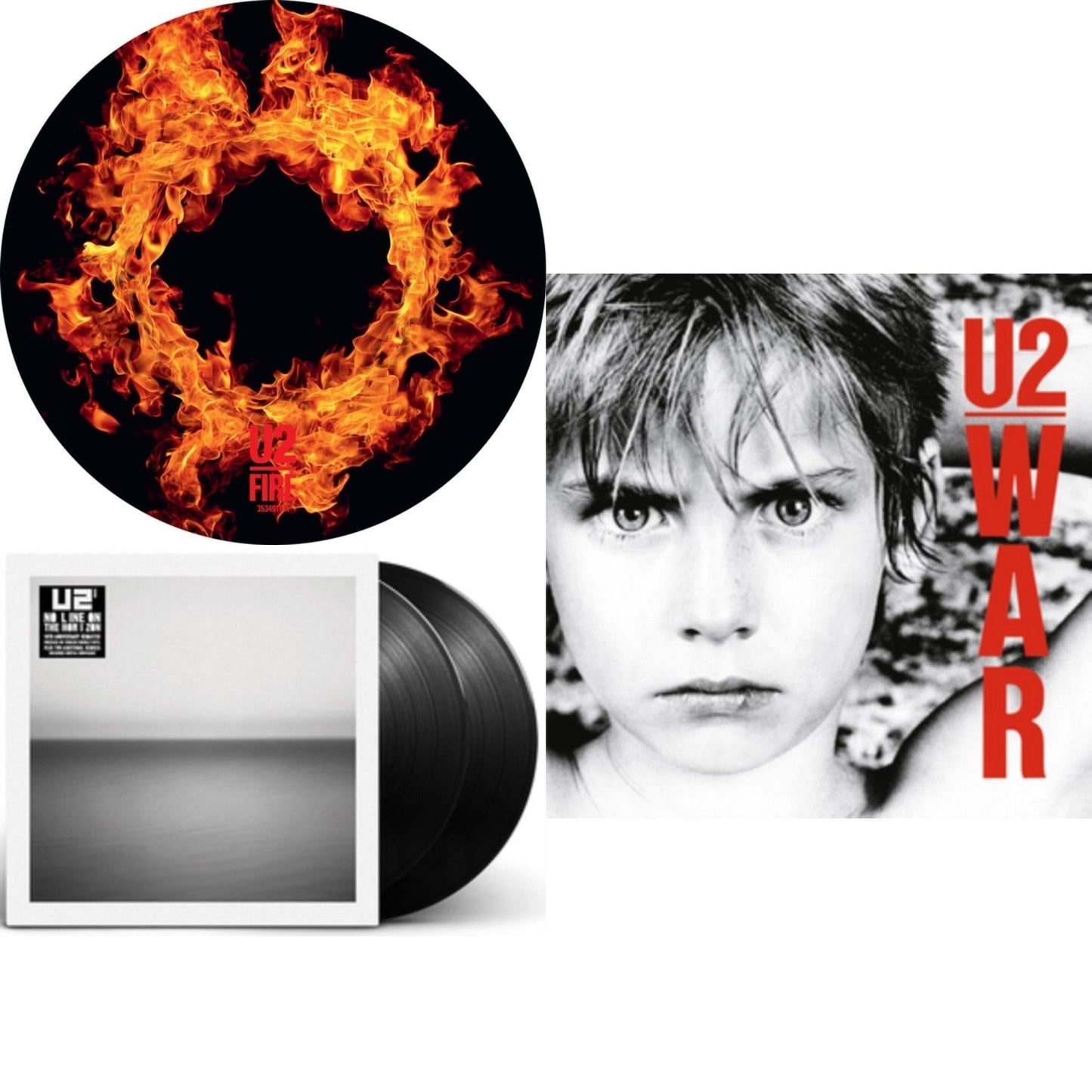 U2 - Fire (40Th Anniversary Edition/Picture Disc) & War & No Line On The Horizon (2 LP)