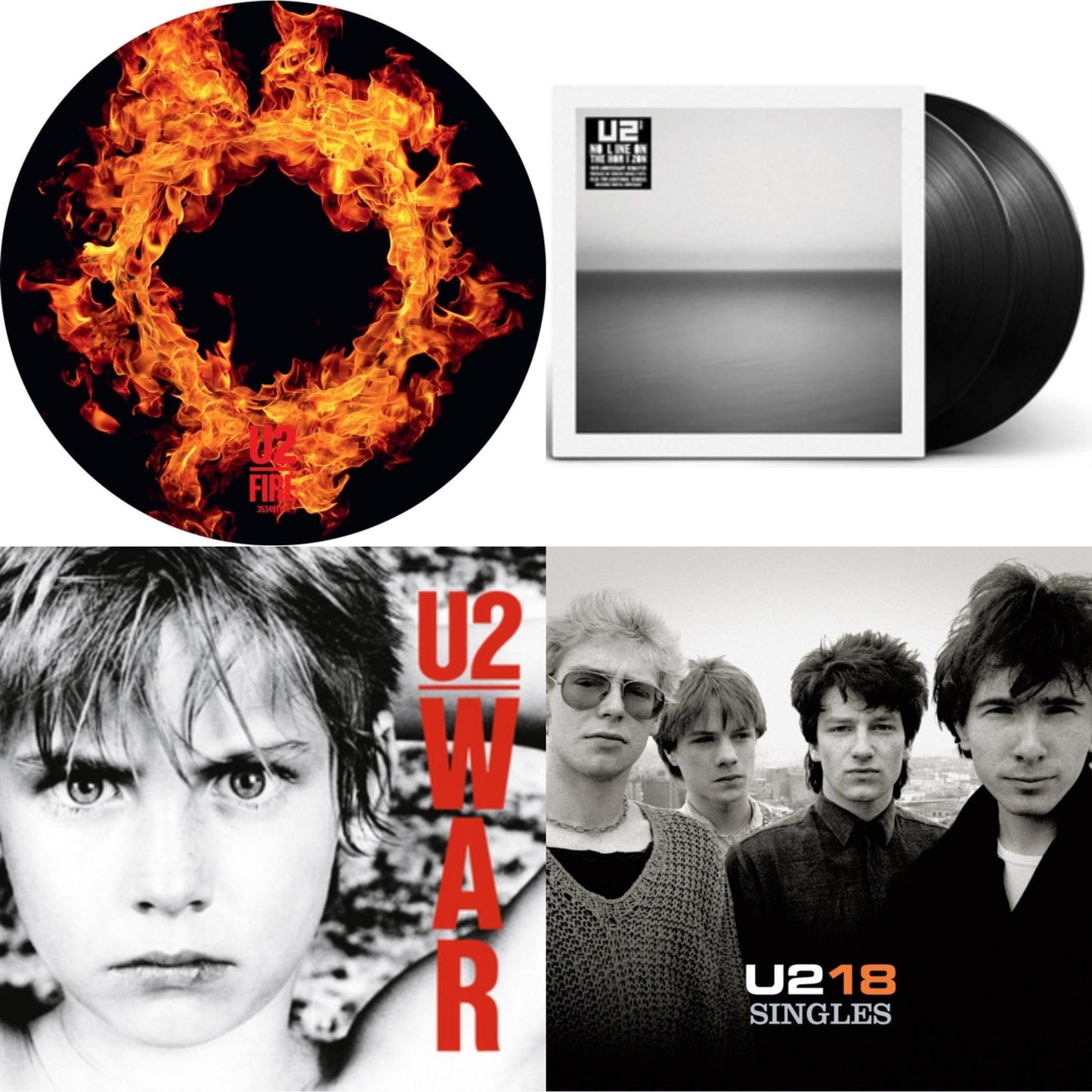 U2 - Fire (40Th Anniversary Edition/Picture Disc) & U218 Singles & War & No Line On The Horizon (2 LP)