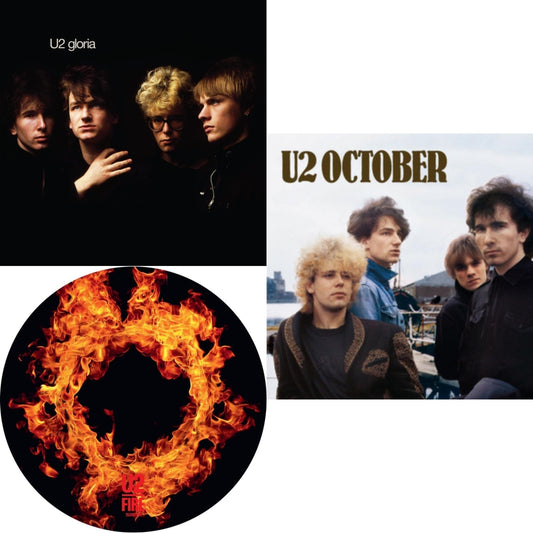 U2 - Fire (40Th Anniversary Edition/Picture Disc) & Gloria (40Th Anniversary/180G/Transparent Yellow LP Vinyl) & October