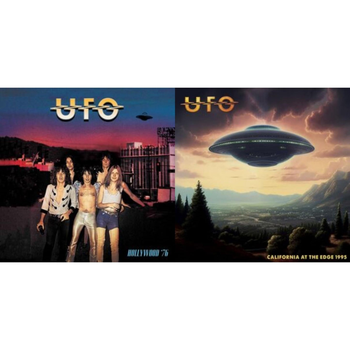 Ufo - Hollywood '76 (Blue/Red Splatter LP Vinyl) & California At The Edge 1995 (Red Vinyl/2LP)