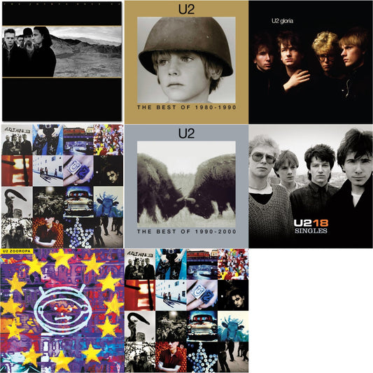 U2 - Joshua Tree & Best Of 1980-1990 (180G/2 LP) & Gloria (40Th Anniversary/180G/Transparent Yellow LP Vinyl) & Achtung Baby (180G/2 LP) & Best Of 1990-2000 (2LP) & U218 Singles & Zooropa (Transparent Yellow/2LP) & Achtung Baby (30Th Anniversary)
