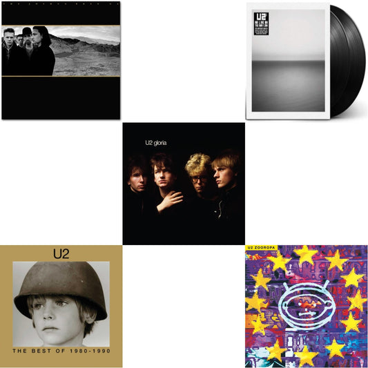 U2 - Gloria (40Th Anniversary/180G/Transparent Yellow LP Vinyl) & Zooropa (Transparent Yellow/2LP) & Joshua Tree & No Line On The Horizon (2 LP) & Best Of 1980-1990 (180G/2 LP)