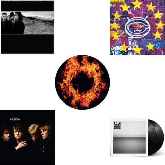 U2 - Fire (40Th Anniversary Edition/Picture Disc) & Gloria (40Th Anniversary/180G/Transparent Yellow LP Vinyl) & Zooropa (Transparent Yellow/2LP) & Joshua Tree & No Line On The Horizon (2 LP)
