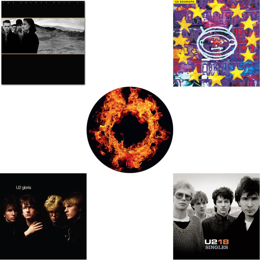 U2 - Fire (40Th Anniversary Edition/Picture Disc) & Gloria (40Th Anniversary/180G/Transparent Yellow LP Vinyl) & Zooropa (Transparent Yellow/2LP) & U218 Singles & Joshua Tree