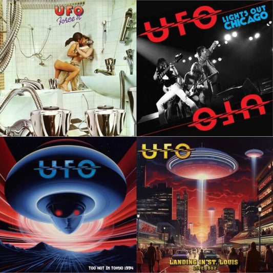 Ufo - Force It (Deluxe Edition) & Lights Out In Chicago (Red LP Vinyl) & Too Hot In Tokyo (Red Vinyl/2LP) & Landing In St. Louis - Live 1982 (Gold Vinyl/2LP)
