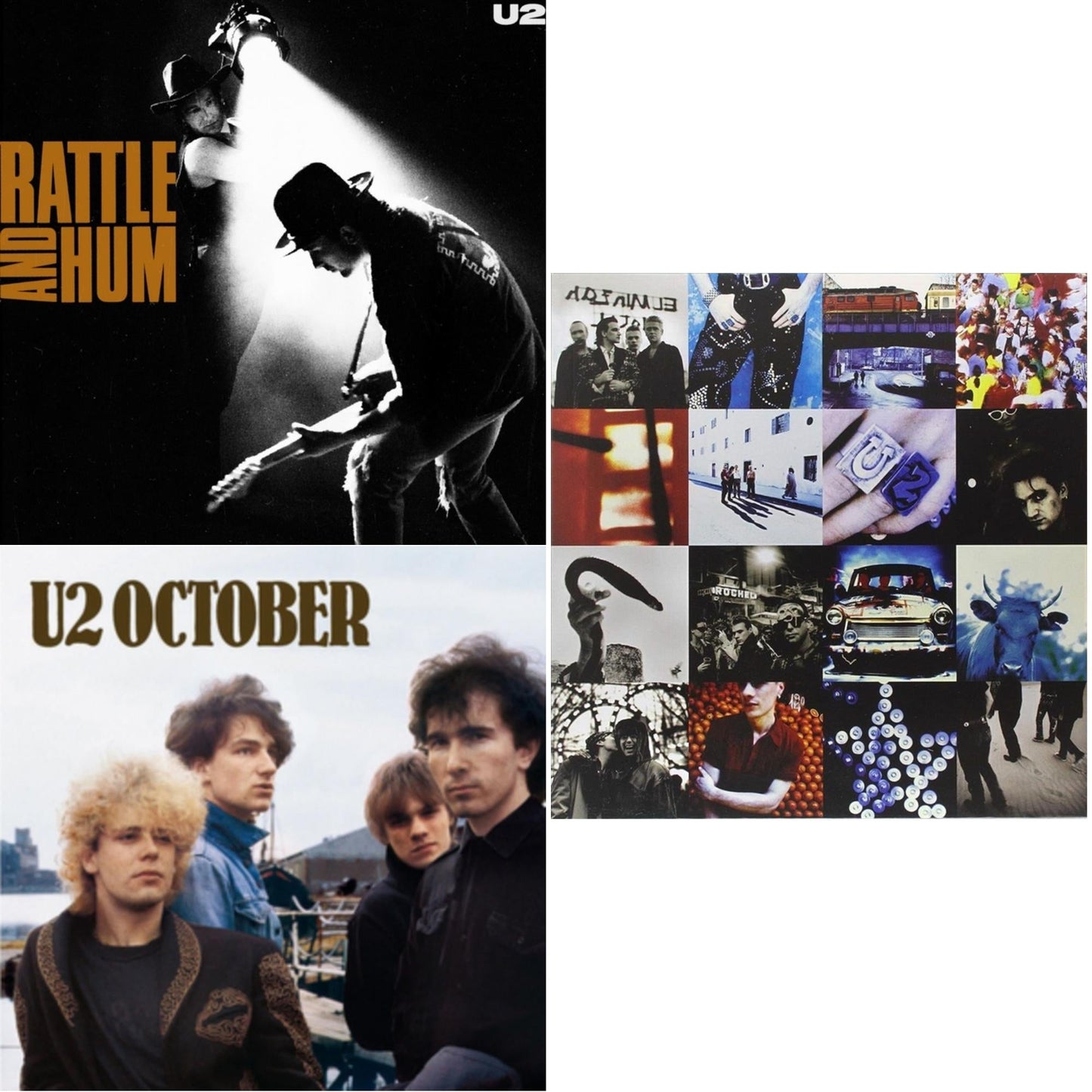 U2 - Rattle & Hum & October & Achtung Baby (180G/2 LP)