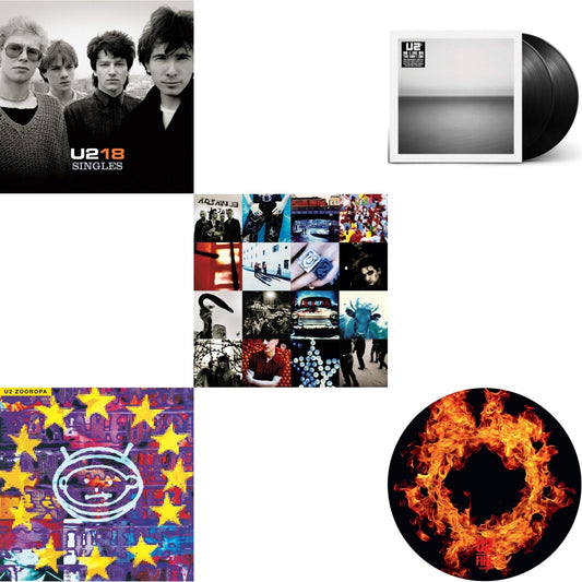 U2 - U218 Singles & Zooropa (Transparent Yellow/2LP) & Achtung Baby (30Th Anniversary) (Deluxe Red/Blue Vinyl/2LP) & No Line On The Horizon (2 LP) & Fire (40Th Anniversary Edition/Picture Disc)