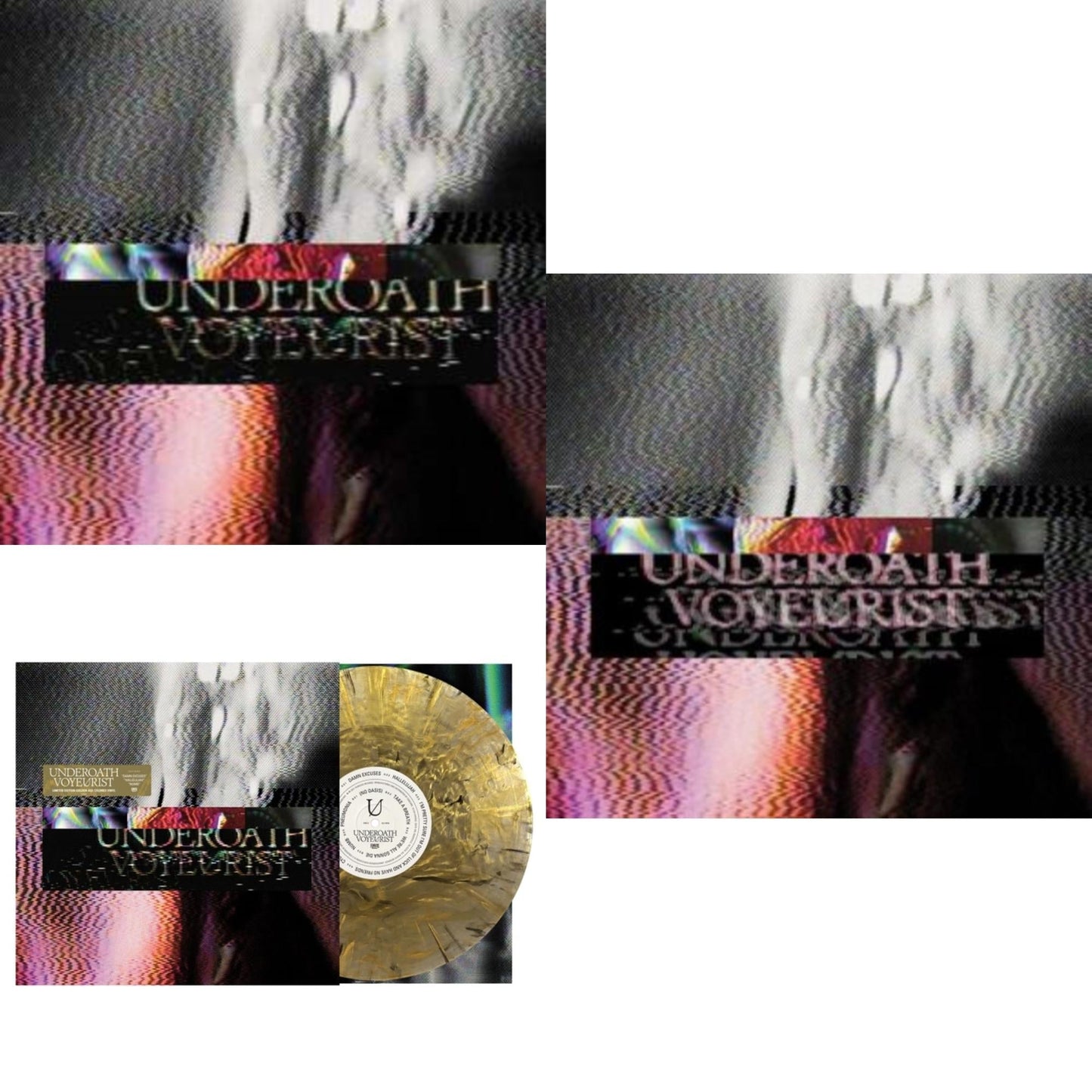 Underoath - Voyeurist (Cerebellum LP Vinyl) & Voyeurist (Golden Age LP Vinyl) & Voyeurist (Deluxe Coke Bottle Clear LP Vinyl)