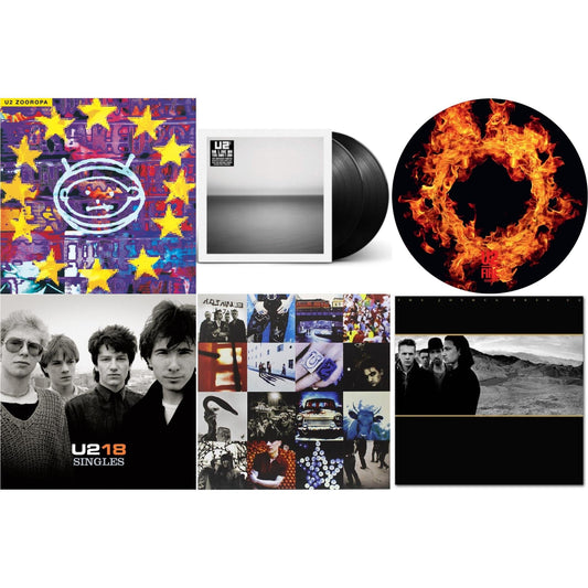 U2 - Fire (40Th Anniversary Edition/Picture Disc) & Zooropa (Transparent Yellow/2LP) & U218 Singles & Joshua Tree & Achtung Baby (180G/2 LP) & No Line On The Horizon (2 LP)