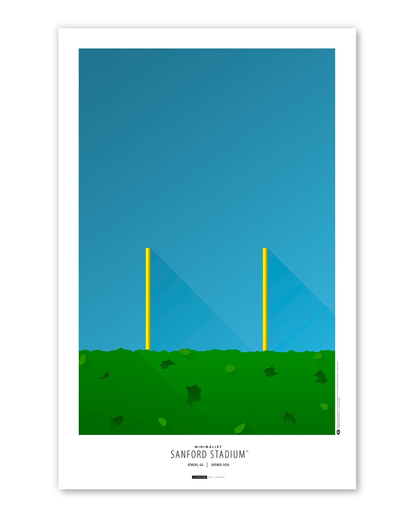 Minimalist Sanford Stadium