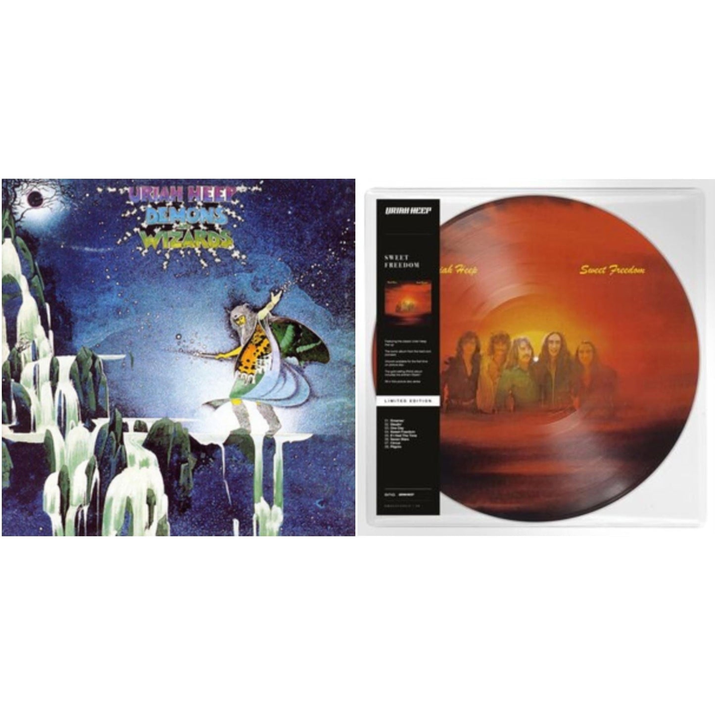 Uriah Heep - Demons & Wizards & Sweet Freedom - LP Vinyl Bundle