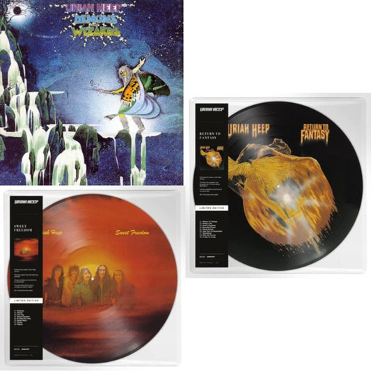 Uriah Heep - Demons & Wizards & Sweet Freedom & Return To Fantasy - LP Vinyl Bundle