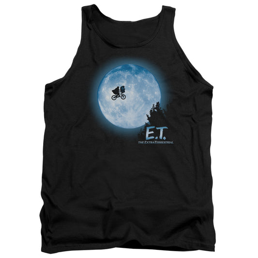 Et Moon Scene Mens Tank Top Shirt Black Black