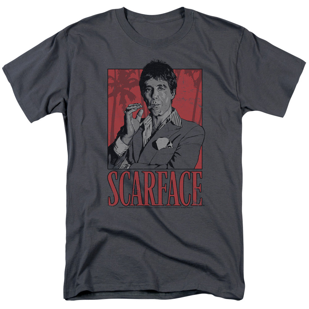 Scarface Tony Mens T Shirt Charcoal Officially Licensed