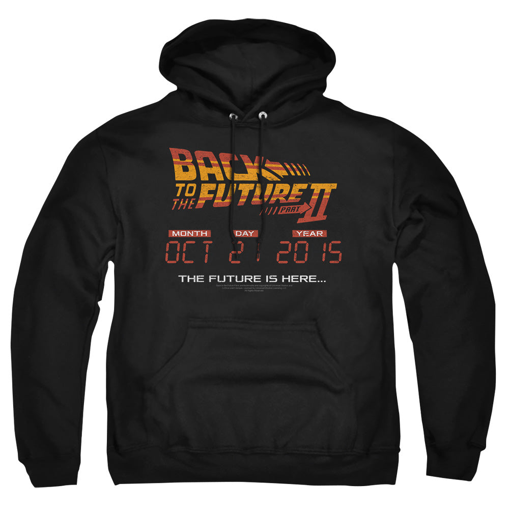 Back To The Future Ii Future Is Here Mens Hoodie Black