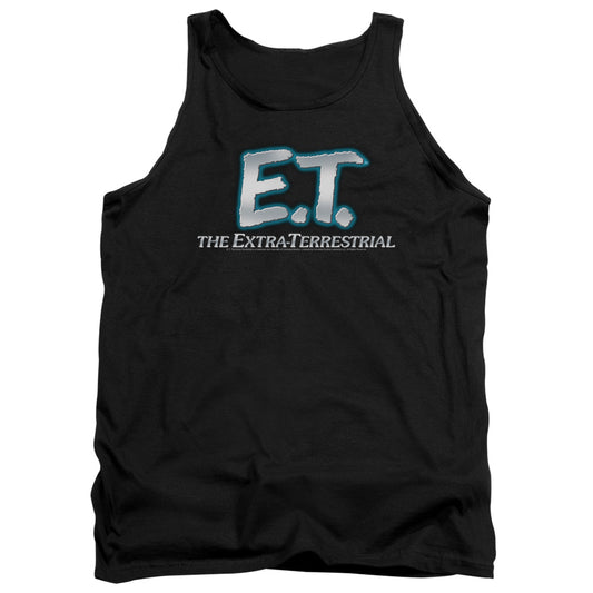 Et Logo Mens Tank Top Shirt Black Black