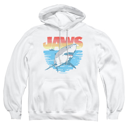 Jaws Cool Waves Mens Hoodie White