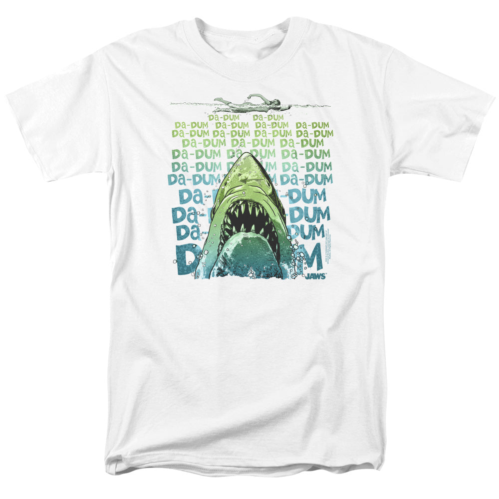 Jaws Da Dum Mens T Shirt White