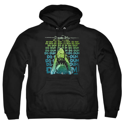 Jaws Da Dum Mens Hoodie Black