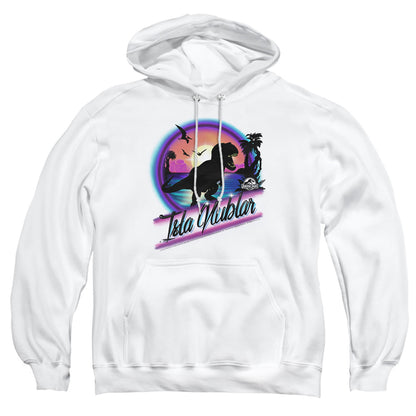 Jurassic Park Prehistoric Walk Mens Hoodie White