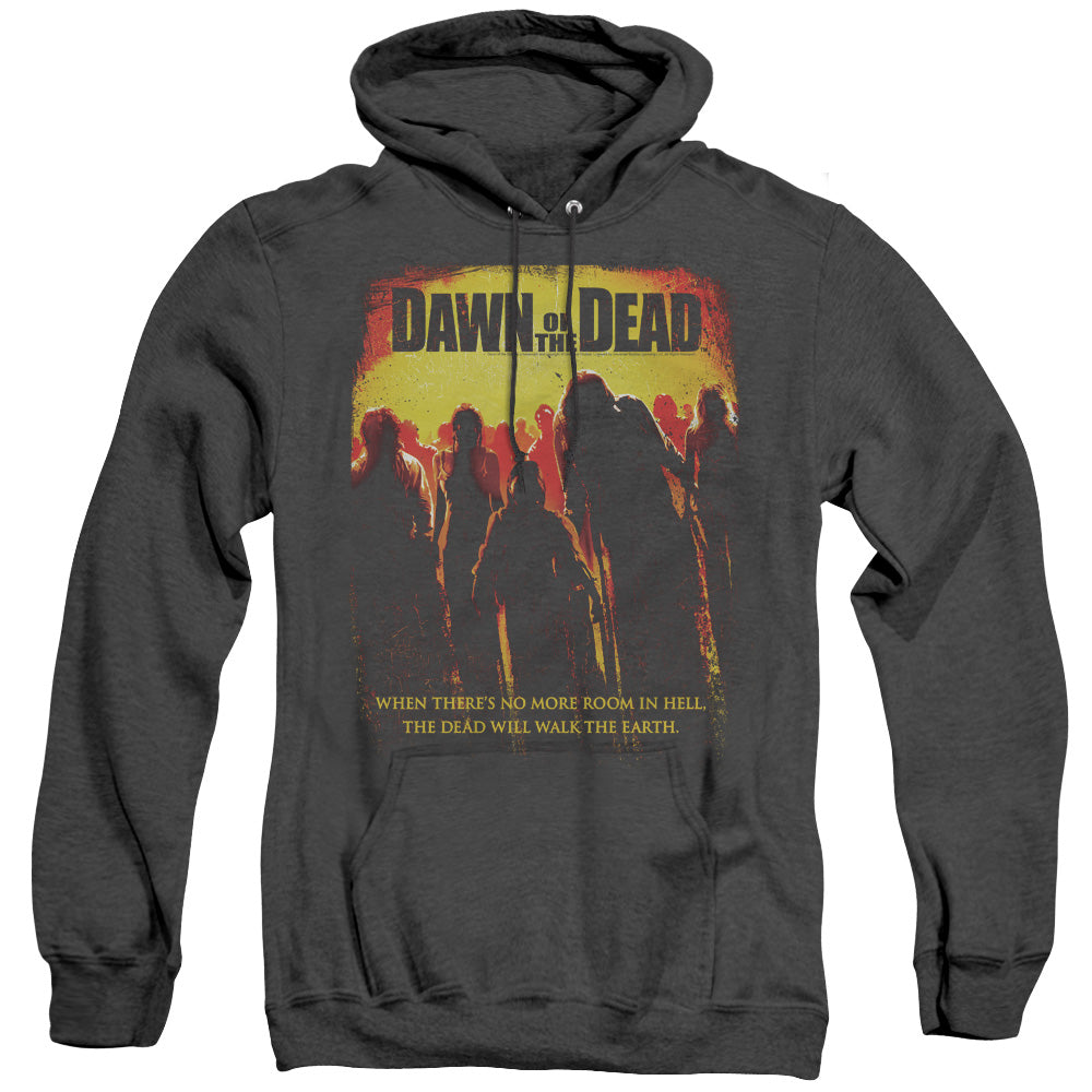 Dawn Of The Dead Title Heather Mens Hoodie Black Officially Licensed