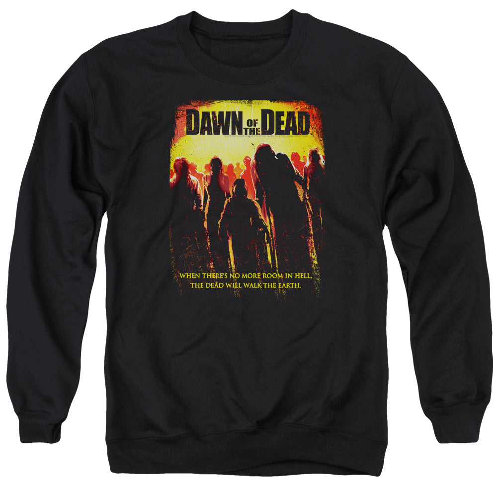 Dawn Of The Dead Title Mens Crewneck Sweatshirt Black Officially Licensed