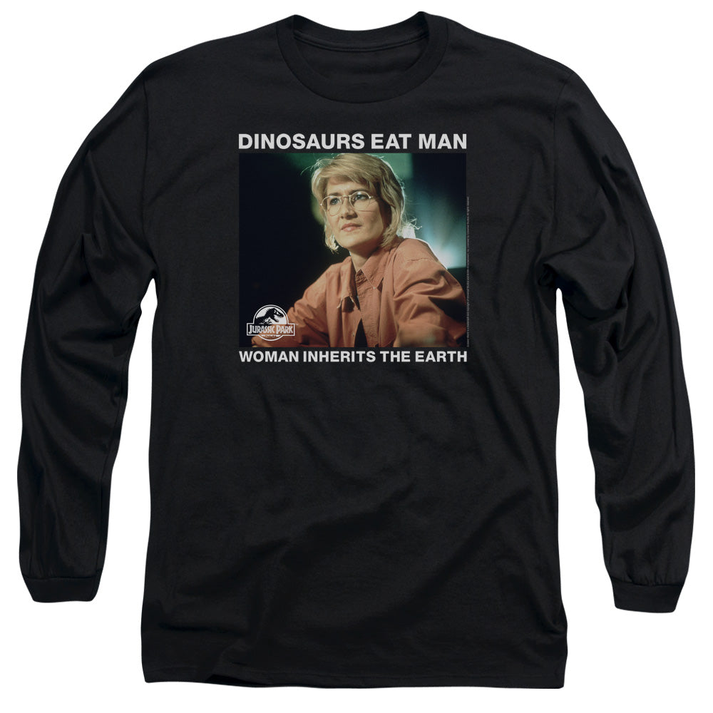 Jurassic Park Inherit Mens Long Sleeve Shirt Black Officially Licensed